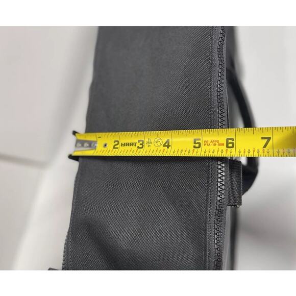 Harley Davidson Black Leather/Canvas Motorcycle Zipper Travel Duffle Biker Bag - Picture 13 of 13